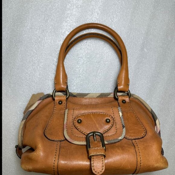 Burberry Brown Top Handle Handbag - Picture 1 of 1
